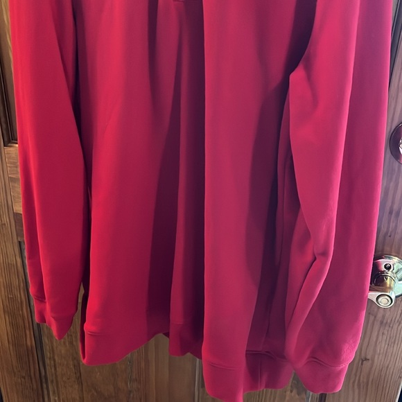 Lands End Red Hooded Sweatshirt Size XL - Picture 3 of 7
